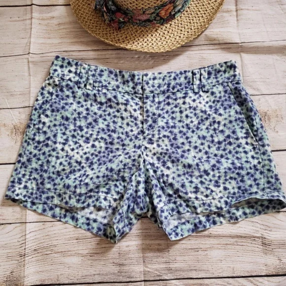 Ann Taylor LOFT linen blend tie dye shorts 2